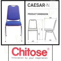 KURSI SUSUN | BANGKU SUSUN | WARNA BIRU | FABRIC | CAESAR-N | CHITOSE