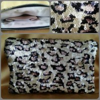 Jual Tas / Pouch / Clutch Pesta Wanita sequin leopard full payet Murah