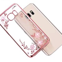 Jual Silicon Soft Case Flower Bling Diamond Samsung A5 2017/ A7 2017 Casing Murah