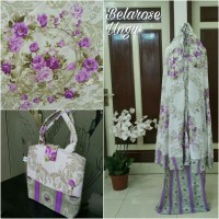 Jual Mukena Bali Belarose Ungu, Mukena Katun Murah