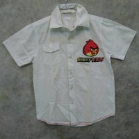 Jual BAJU PUTIH KAOS LAKI ANAK BAGUS BEKAS MURAH ANGRY BIRDS Murah