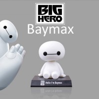 Jual Pajangan Dashboard Mobil Baymax, Boneka Kepala Goyang / Bobble Head Murah