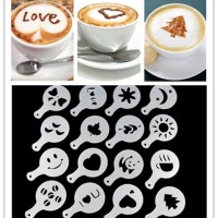 Jual 16pcs Coffee Mold - cetakan hias kopi Murah