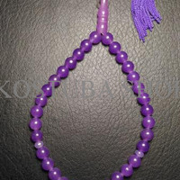 Jual TASBIH GIOK UNGU 33 BUTIR Murah