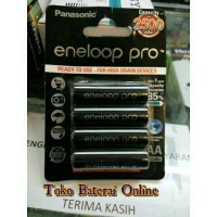 Jual Baterai Rechargeable AA Eneloop Pro 2500 mAh Panasonic Original Murah