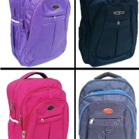 Jual Tas Ransel Laptop Polo Paris Warna / Tas Sekolah / Tas Laptop Murah