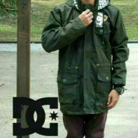 Jual Jaket Parka Premium Bahan Kanvas Hijau ARMY Murah