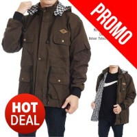 Jual Jaket Parka Premium Bahan Kanvas Coklat Murah