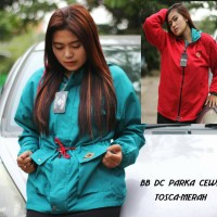 SWEATER INSTAGRAM GROSIR JAKET BOLAK-BALIK DC PARKA CEWE TOSCA-MERAH S