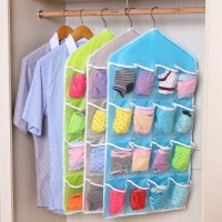 Jual Storage Gantung 16 Kantong Hanger Organizer Underwear Pouch Ko Prom Murah