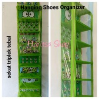 Jual Rak Tempat Sepatu Gantung Karakter Full Resleting Triplek Murah