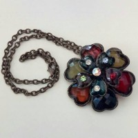 Jual Kalung / Bros Vintage Flower 2 in 1 Murah