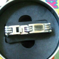 gelang kesehatan magnet titanium tiens untuk pria anti radiasi laptop
