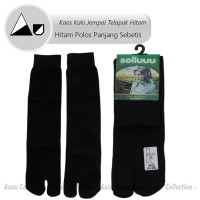 Jual Kaos kaki jempol wanita - Hitam polos Muslimah Panjang sebetis Murah