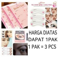Jual cetakan alis mini brow class ( 1 pak isi 3 ) Murah Murah