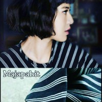 Jual Kain Tenun Lurik ATBM, Black White Stripe Murah