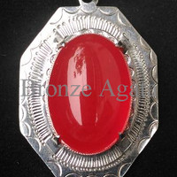 Jual LIONTIN SPECIAL BATU AKIK RED BARON BIG SIZE FREE TALI Murah