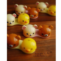 Jual SB045 Rilakkuma Softlens Case Kotak Penyimpanan Contact Lens Box San X Murah