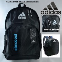 Tas Ransel Adidas Climacool Hitam Lis Biru . Tas Laptop . Tas Sekolah
