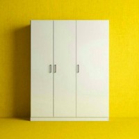 IKEA DOMBAS Lemari Pakaian 3 Pintu