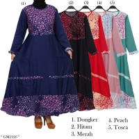 Gamis Dewasa Gamis Umbrella Bahan katun kombinasi balotelly