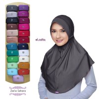 Jual ELZATTA Zaria Sahara Bergo Polos | Jilbab Instan | Kerudung | Hijab Murah
