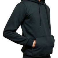 Jual Jaket Sweater Polos Hoodie Jumper Hitam Murah