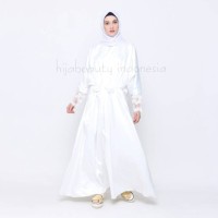 Jual Kaftan Longdress Gaun Gamis Brokat Satin Premium + Full furing Murah