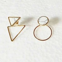 Jual ANTING BULAT / GEOMETRI MARBLE ROUND / ANTING PREMIUM / ANTING ARTIS Murah