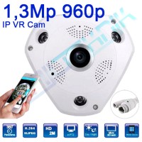 Jual IP CAM 360 WiFi Fish eye / Panoramic 1,3MP 1080P FullHD 7 modes View Murah