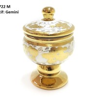 Medalion Jar CR722M Motif Gemini, TOPLES CANTIK VICENZA, Garansi KIRIM