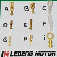 Skun Terminal Kuningan Besar Kecil Kondom Isolator Socket Soket Kabel