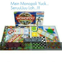 Jual Permainan Monopoli 5 in 1 (Monopoli, Catur, Halma, Ludo, Ular Tangga) Murah