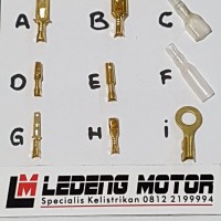 Skun Kabel Terminal Kuningan Besar Kondom Isolator Campur