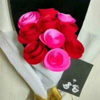 Jual Hand Bouquet Paper Flowers / Buket Bunga Kertas quilling art Murah