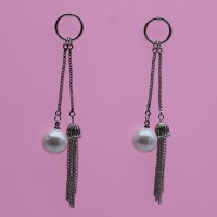 Nagada Anting Lapis Emas 24K Wanita Klip - Fashion Korea N07