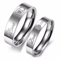 SPECIAL Cincin Couple - Silver Key Lock Ring TERMURAH