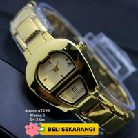 Jual Jam Tangan Wanita Aigner Kimberly rantai tanggal aktif jtr 580 gold DI Murah