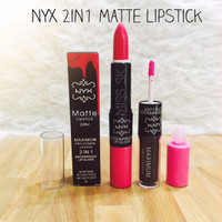 Jual PROMO NYX 2 in 1 Maximum Pro Matte Lipstick (waterproof lipgloss) Murah