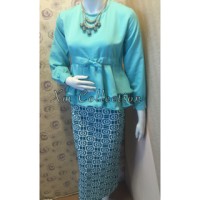 Jual setelan peplum batik kebaya kutubaru pesta kondangan cantik mewah Murah
