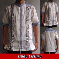 Jual Baju Koko Muslim Pria Dewasa, Bordir Modern Me.001 - Lengan Pendek Murah