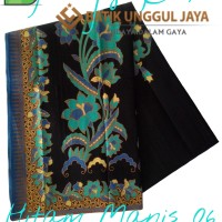 Jual Kain Batik Pekalongan Primisima Halus Hitam Manis 06 Unggul Jaya Murah