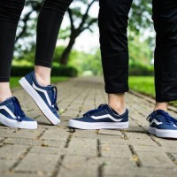 Sepatu vans oldskool navy/biru dongker TERMURAH