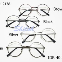 Kacamata Kekinian Gaya Bulat Bundar Boboho John Lennon Besi