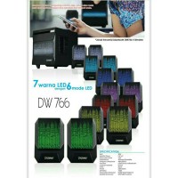 Jual Speaker Aktif LED DAZUMBA DW 766 - Bluetooth, USB, SD, Aux In Murah