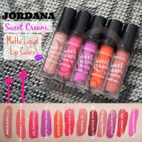 Jual 100% ORIGINAL JORDANA Sweet Cream Matte Liquid Lip Color Lipstick ORI Murah
