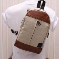 TAS SELEMPANG POLOS IMPORT SLINGBAG VANILA QUIKSILVER PREMIUM SB