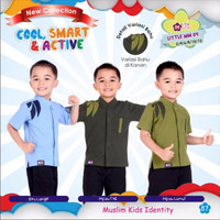 Baju Koko Anak Bahan Kaos Murah Little Mutif Men LM 09 Murah