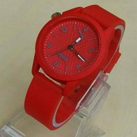 READY!!! JAM TANGAN WANITA PUMA RUBBER WARNA MERAH KW SUPER