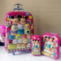 Jual Tas Troli Anak Tsum-Tsum 6D 4in1 Set Murah
